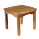 Alshain Reclining Teak Chaise Lounge Set with Table