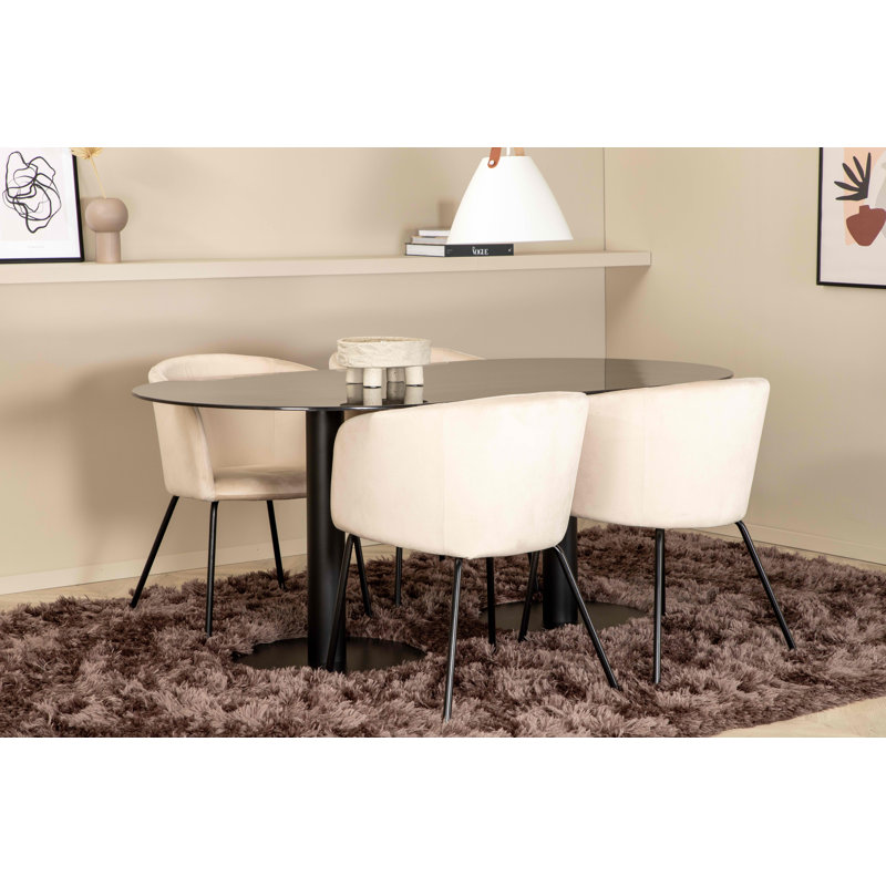 Pillan 4 - Person Dining Set, Beige