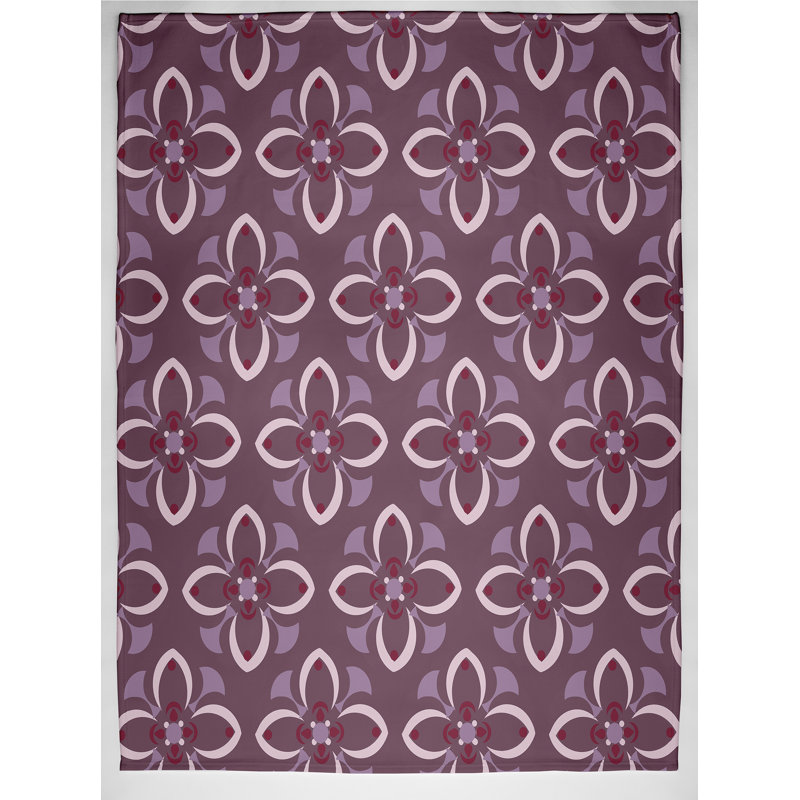 Irma Plain Weave / Muslin Throw Blanket, Purple