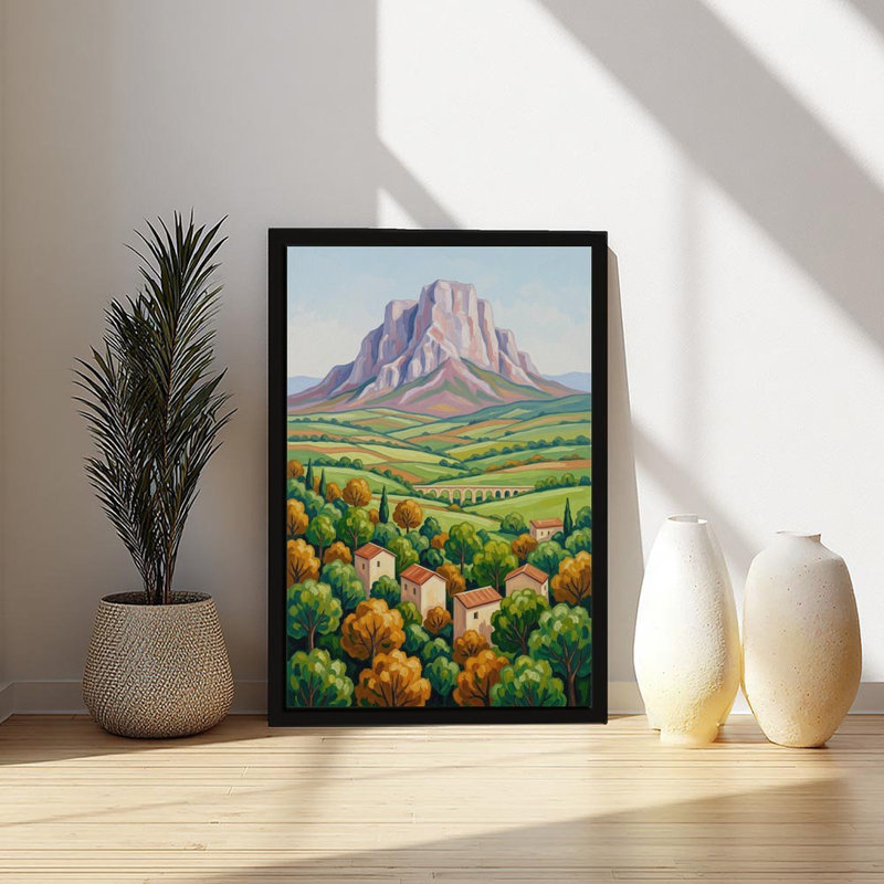 Impression sur toile, affiche murale Mont Sainte Victoire, 12 po x 18 po