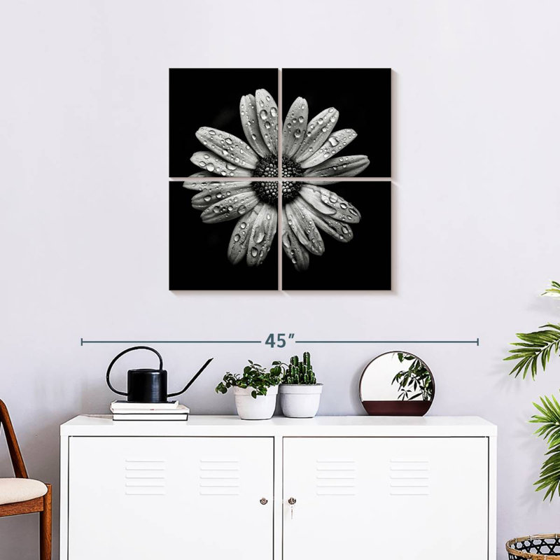 Harnek Backyard Flowers BW I, H 26 po x l 26 po