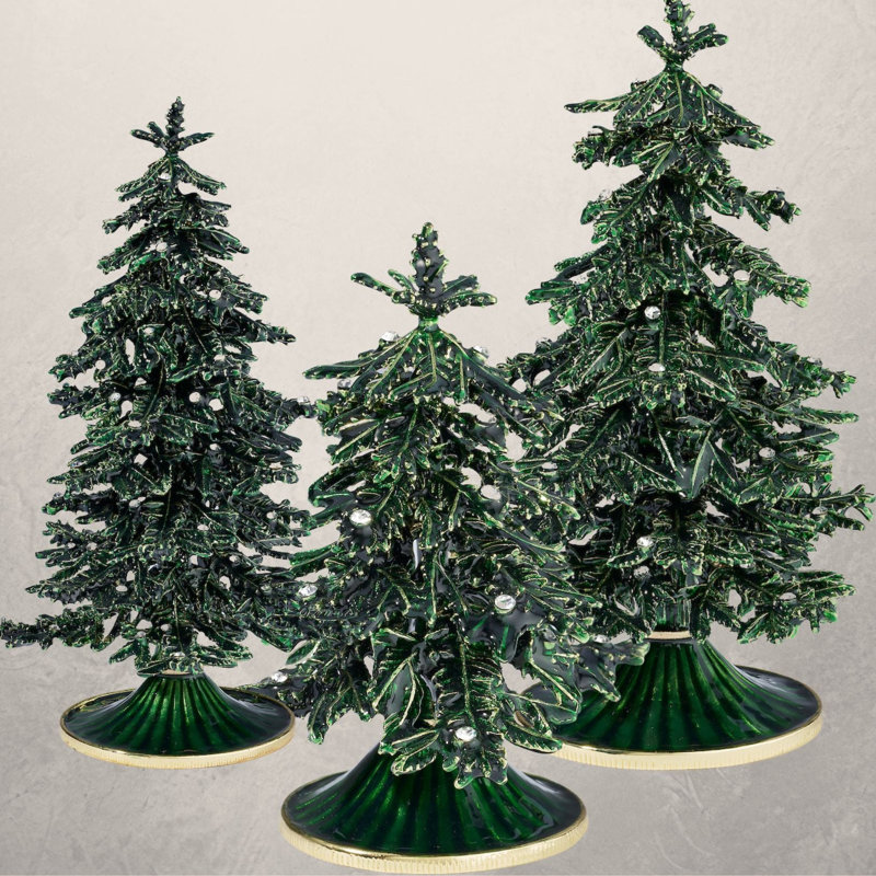 Holiday Tree Figurine, 8.5" H x 5" W x 5" D