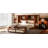 Twin Size Wooden Bed with Two Storage Lockers, Drawer, and Storage Shelf on Headboard-107785650