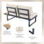 Modular Garden Corner Sofa Set And Table With Cushions-1653068958