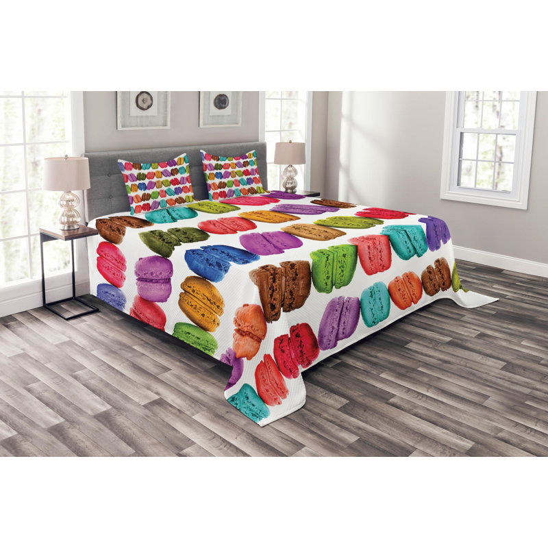 Modern & Contemporary Polyester Coverlet, Queen Coverlet + 2 Shams