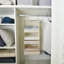3-Shelf Hanging Organizer, Foldable Hanging Closet Storage, Hanging Shelves For Wardrobes & RV Closet, Beige, 1-Pack