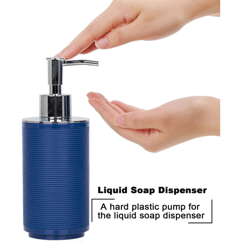 Balch Bathroom Accessory Set, Blue
