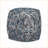 Ottoman Square Pouf - Navy Blue 16x16x16 | Blue | Fabric