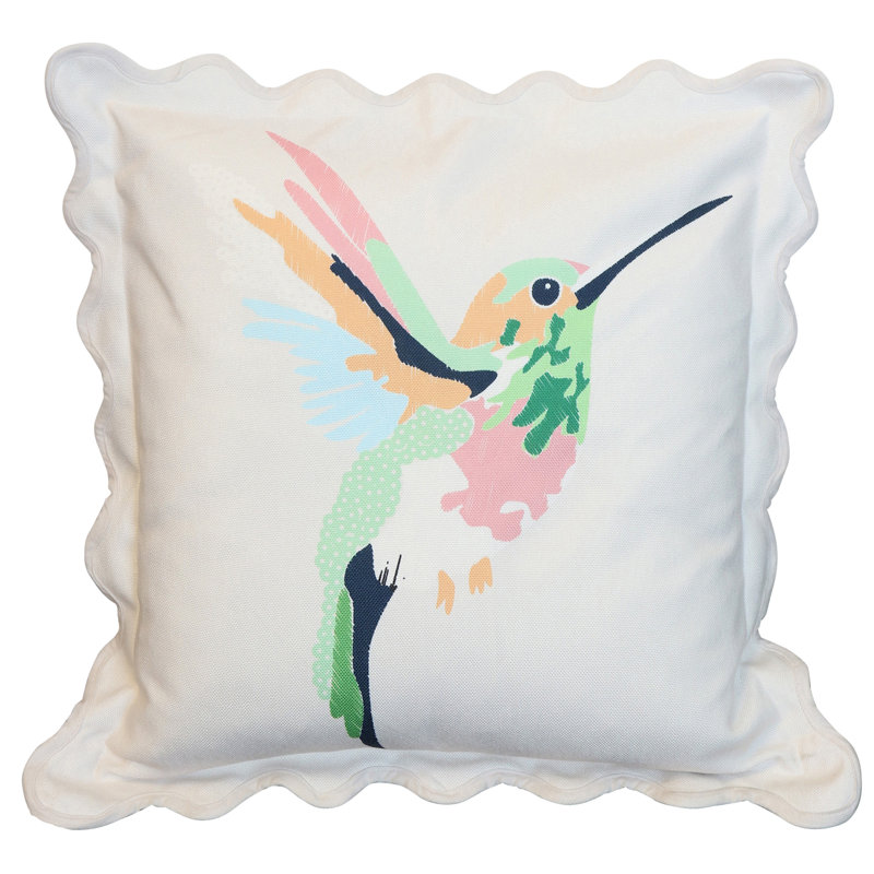 Coussin Tamara Day for StyleCraft Hummingbird - Face à droite - Ivoire classique - 22 po x 22 po, Classic Ivory