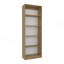 4 Shelves Bookcase with Multi-Tiered Storage