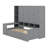 Wooden Daybed With Three Drawers, And All-In-One Cabinet, Desk And Shelves-114072553