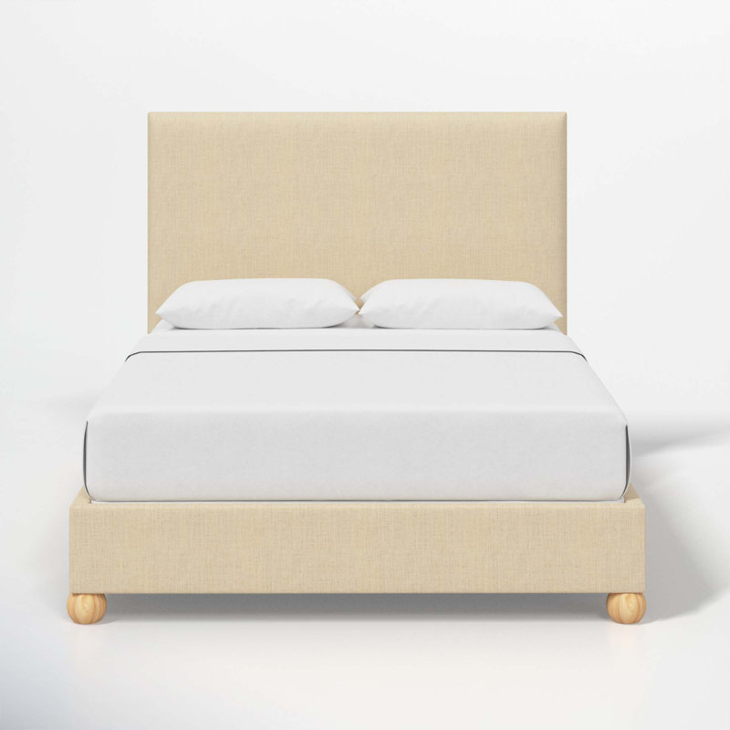 Benita Upholstered Standard Bed, California King, Classic Linen Linen