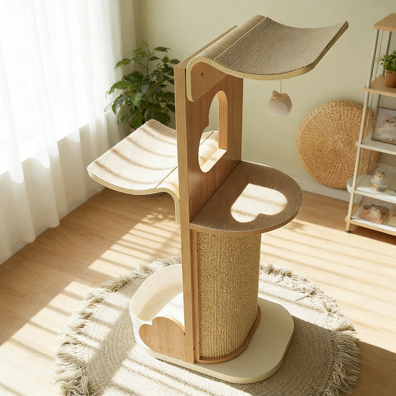 Structure d'escalade simple et créative pour chat
