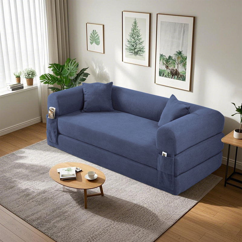 3 Seater Sofa, Navy Blue