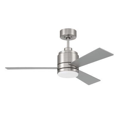 Craftmade McCoy 3-Blade 42" Ceiling Fan with Optional LED Light Kit & Hard Wired, 4 Speed Control