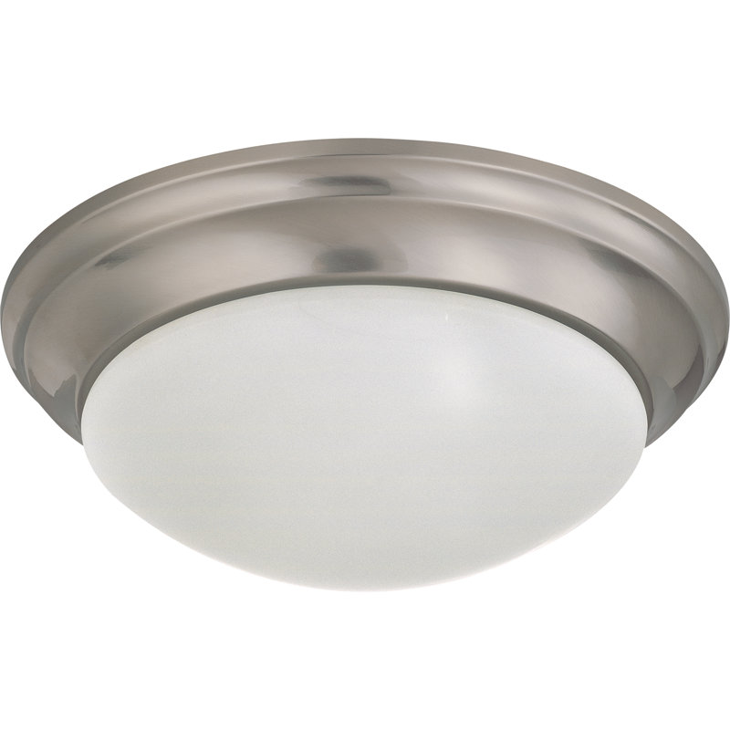 Kampsville Glass Flush Mount, 5.5" H x 14" W / No