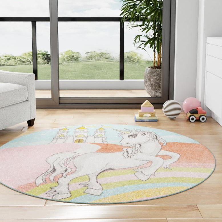 Tapis pour enfant Whimsy, Rond 7 pi 10 po