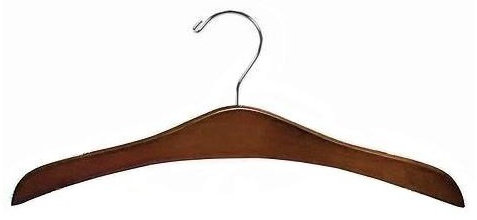 Cintre en bois décoratif pour enfants avec pinces pour robe / chandail / chandail