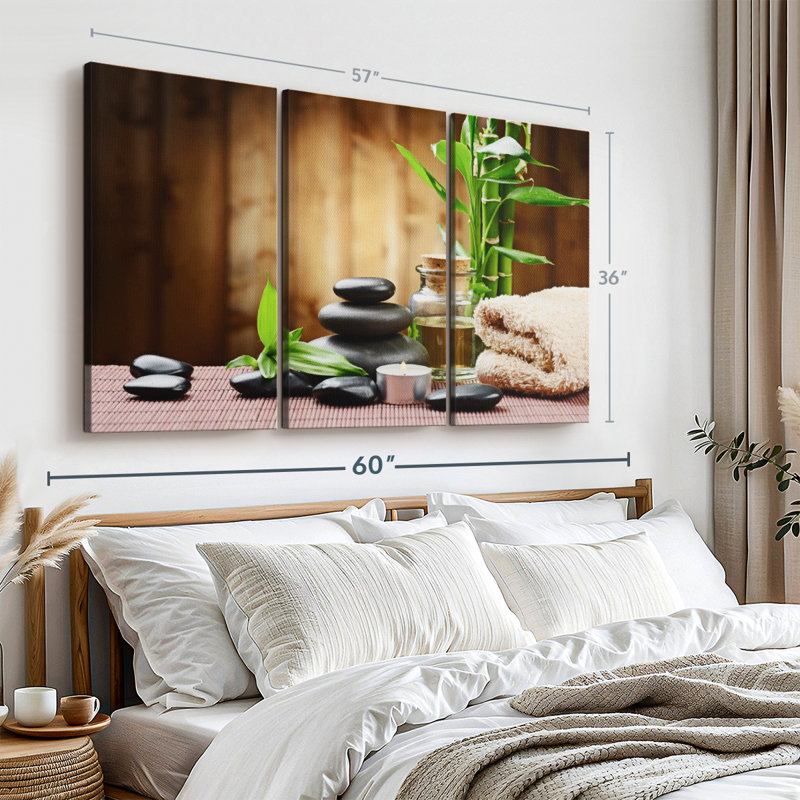 «Spa Design», reproduction sur toile, H 36 po x l 57 po x P 1,25 po