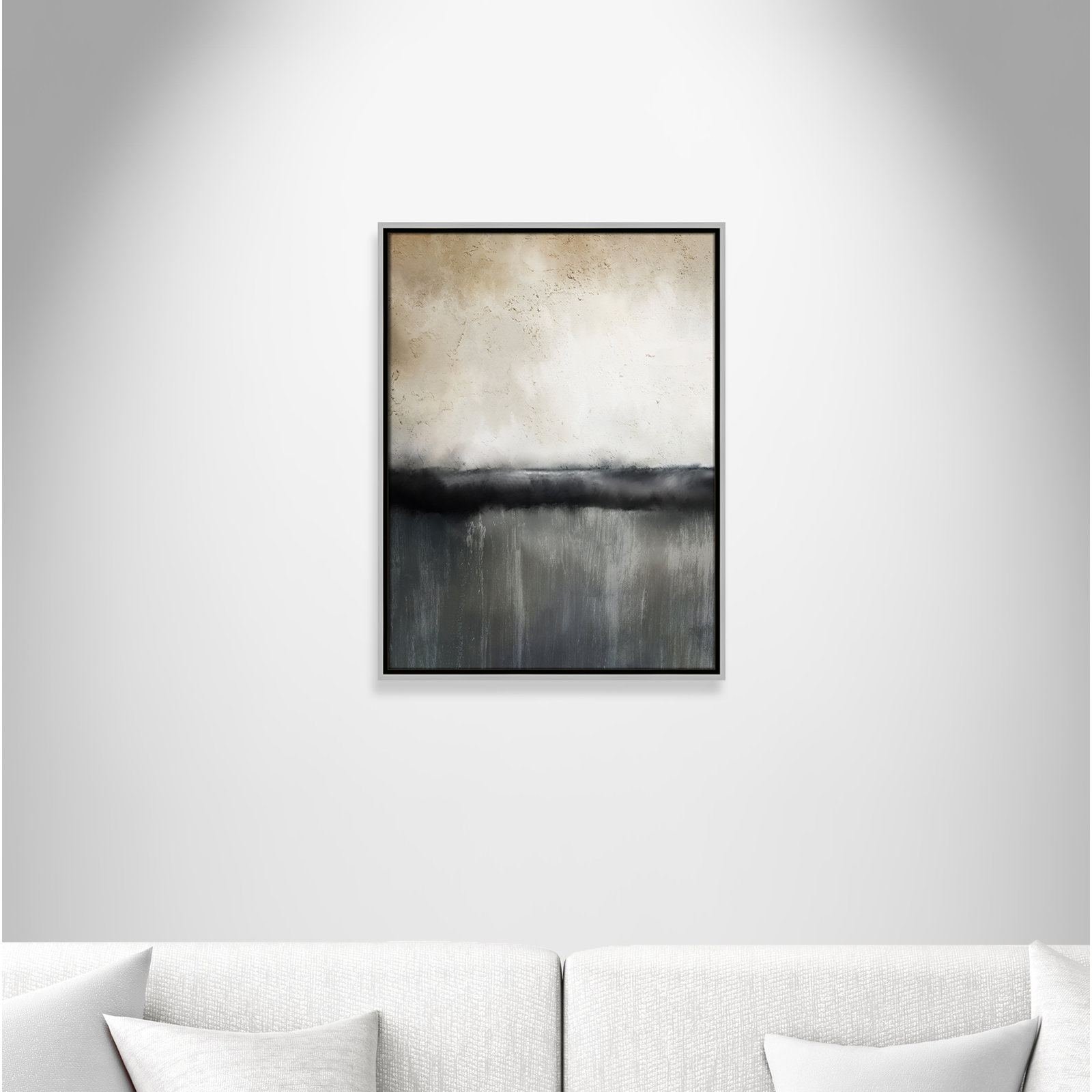 Dorota "Sunset" Print by Kimberly Allen, 25.5" H x 19.5" W, Picture Framed Canvas, Silver