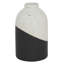 Vase tacheté avec bloc blanc