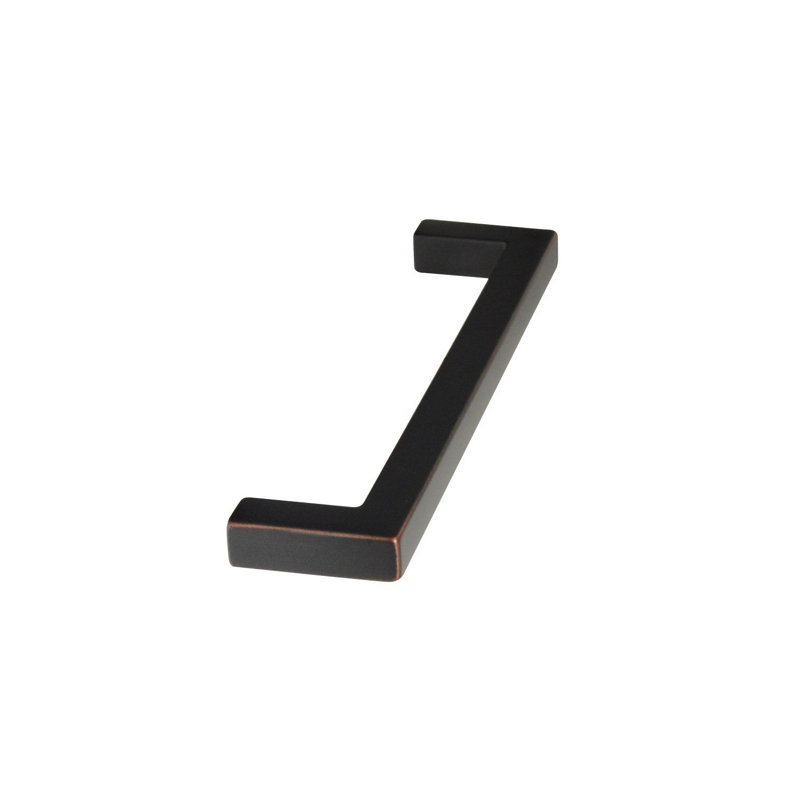 Poignée de meuble centrale 5 "Essex, Bronze huilé