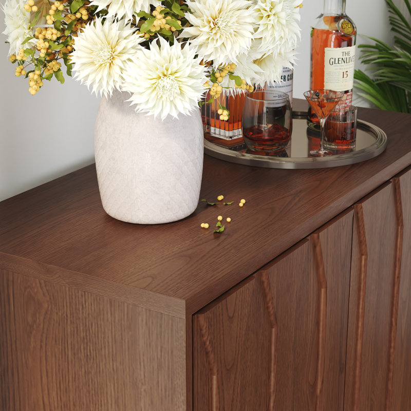 2-Door Accent Cabinet With Adjustable Shelves,, Brown