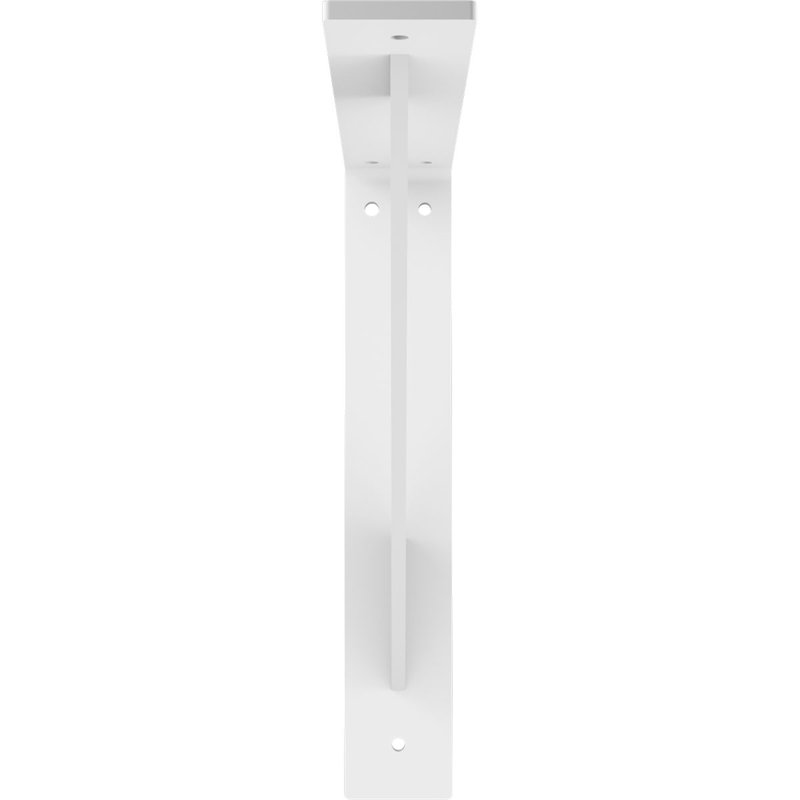 Support traditionnel en acier, H 12 po x l 2 po x P 12 po, Apprêt blanc (à peindre)