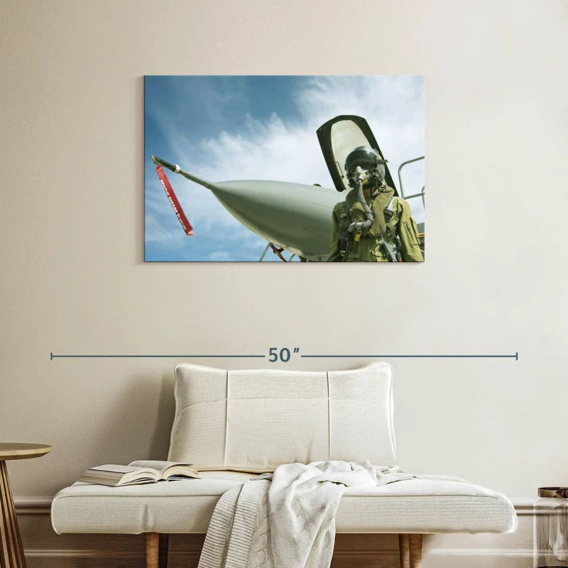 Lelar USAF Fighter Pilot, 24" H x 36" W