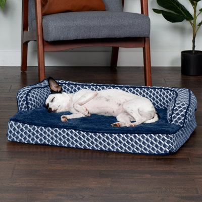 Plush & Diamond Décor Comfy Couch Pet Bed