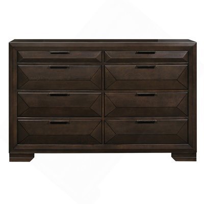 Commode moderne à 8 tiroirs pour la chambre à coucher, rehaussant le rangement et le style.