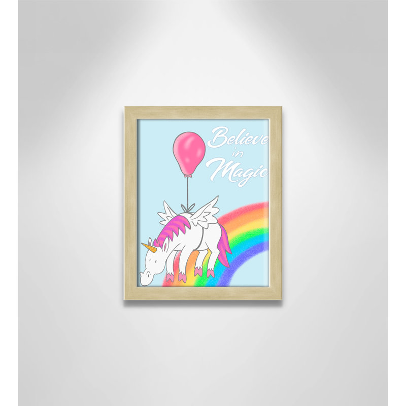 Believe in Magic 1, impression sur papier, 10" H x 8" W x 1.18" D, Cadre boîte champagne