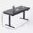 Black electric height-adjustable table-292074514