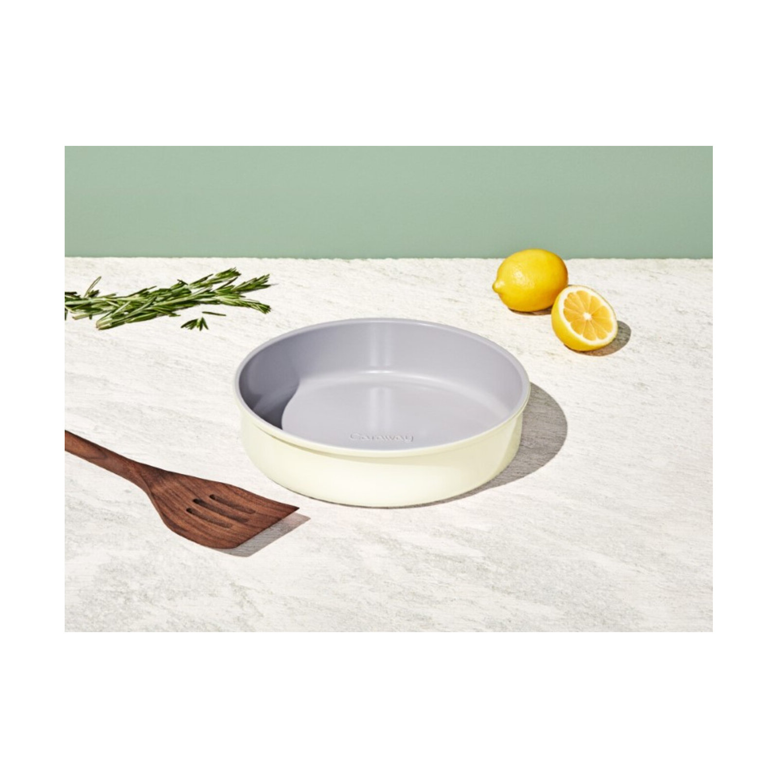Caraway Nonstick Ceramic Circle Pan, Cream