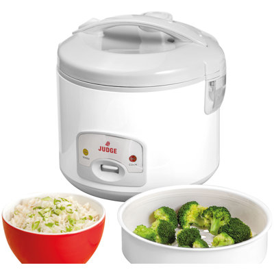Judge Large Electric Rice Cooker and Steamer with Removable Non-Stick Rice Pot 1.8L