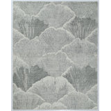 Gingko Hand Tufted Gray Area Rug
