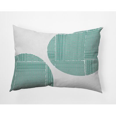 Housse et insert de coussin rectangulaire en polyester pour l'intérieur et l'extérieur