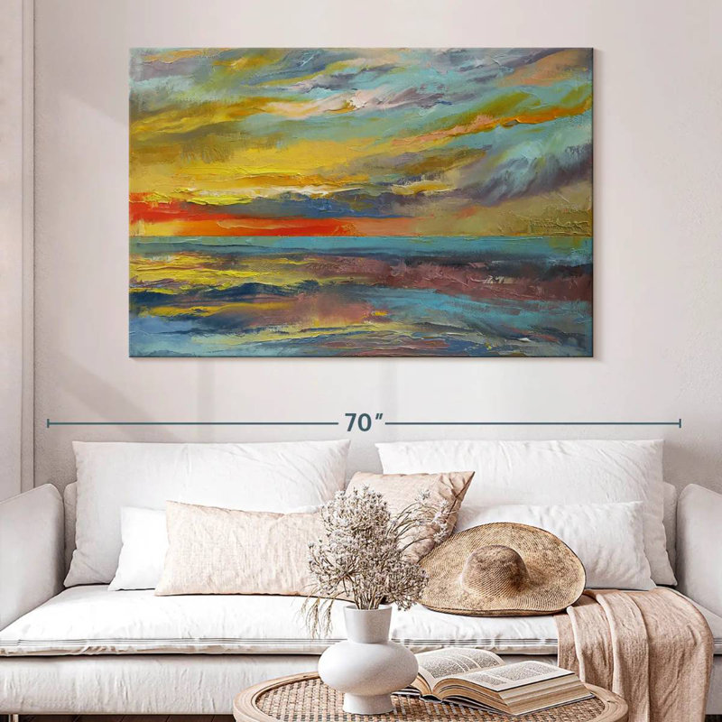 Gillard Abstract Seascape, 34" H x 51" W