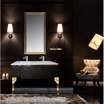 Meuble-lavabo double l 60 po x H 33 po Haagen