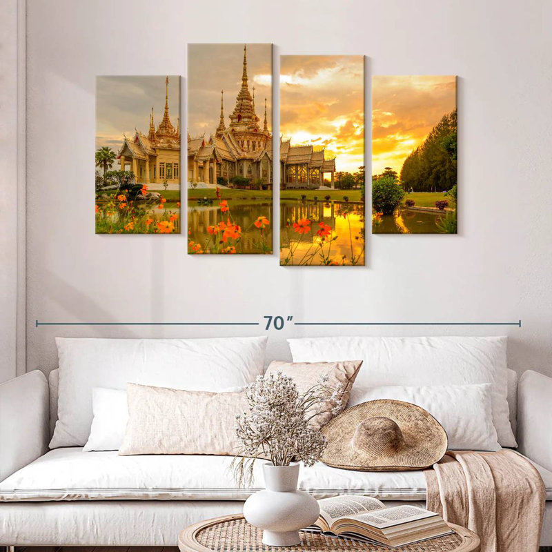 Wat Non Kum Temple, 32" H x 52" W