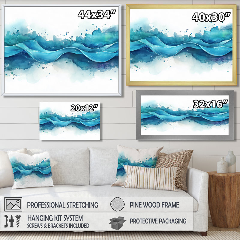 Caistor - Abstract Wall Art, H 12 po x l 20 po, Cadre flottant, Doré
