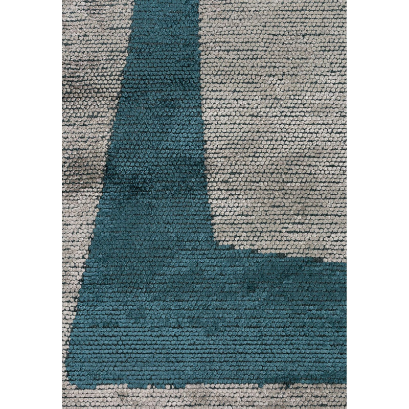 Modern Abstract Symbol Area Rug, Rectangle 9'10" x 14'