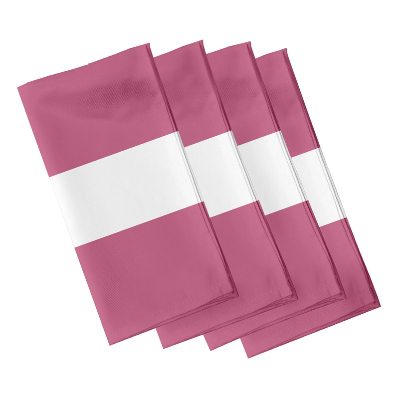 Ensemble de serviettes 4 pièces Woodmont, L 18 po x L 18 po, Joues roses