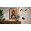 Buddha in Orange Modern - Framed Print-612030224-612030238