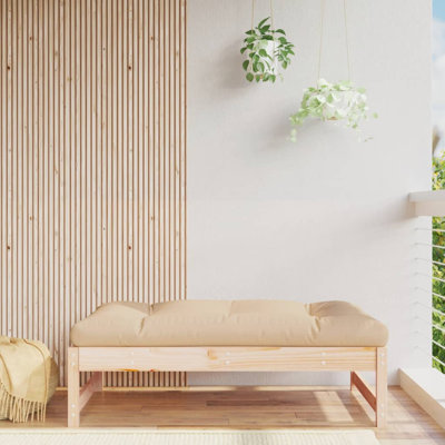 Assiah Solid Wood Outdoor Bench