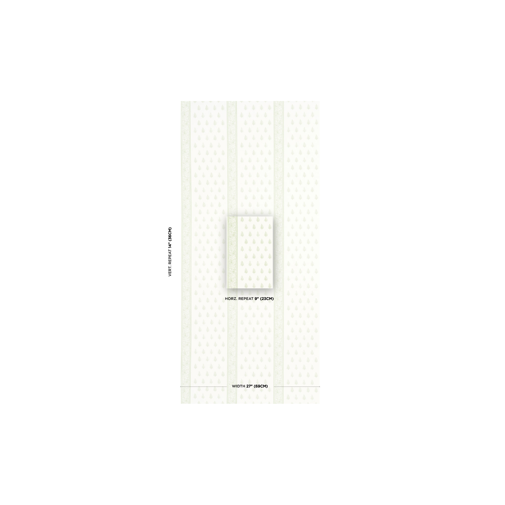 Katsura Stripe II Wallpaper, Leaf