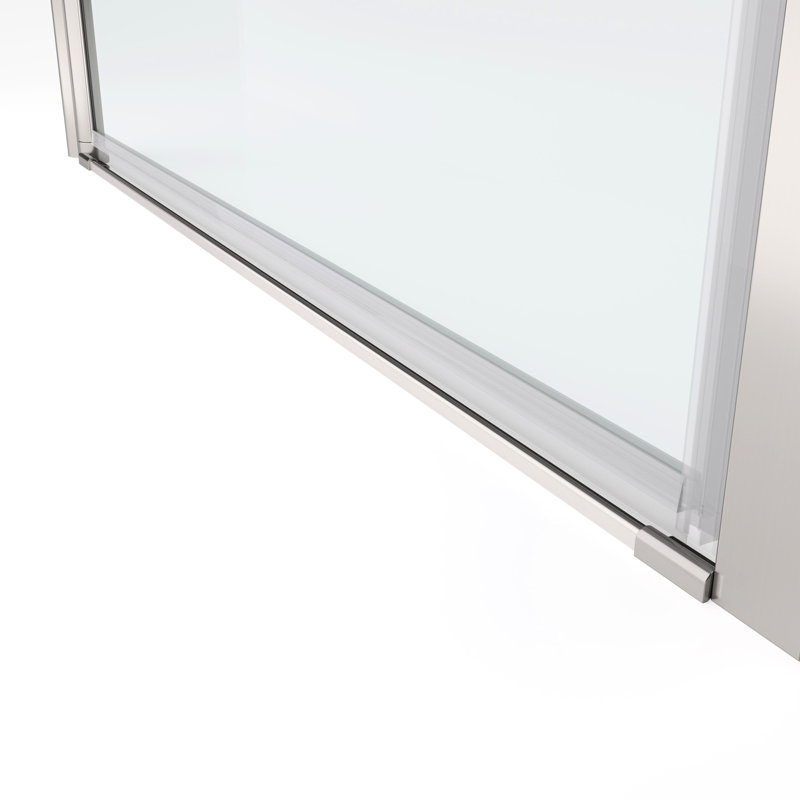 Porte pivotante de 1/4 po en verre trempé - 36000 douche ouverte / fermée avec grand verre de réglage, 30-31 3/8 po de largeur