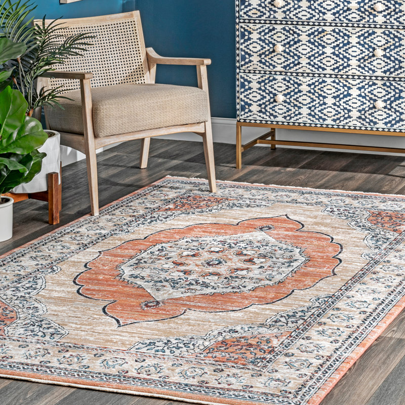 Idella Oriental Indoor Rug, Rectangle 5' 3" x 7' 6"