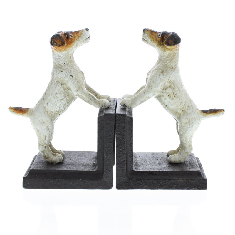 Traditional Metal Bookends Pair