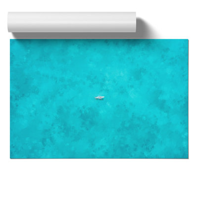 Coasting Boat Painting - Frameless Print